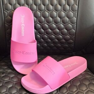 Juicy Couture Pink Slide Sandals